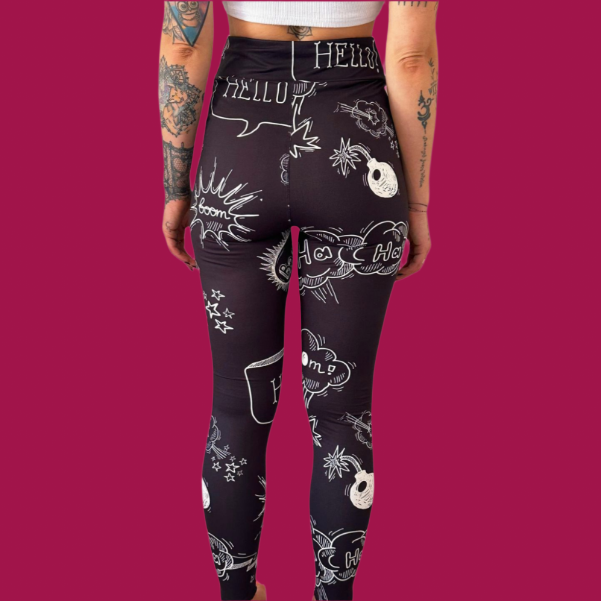 Black Board Leggings