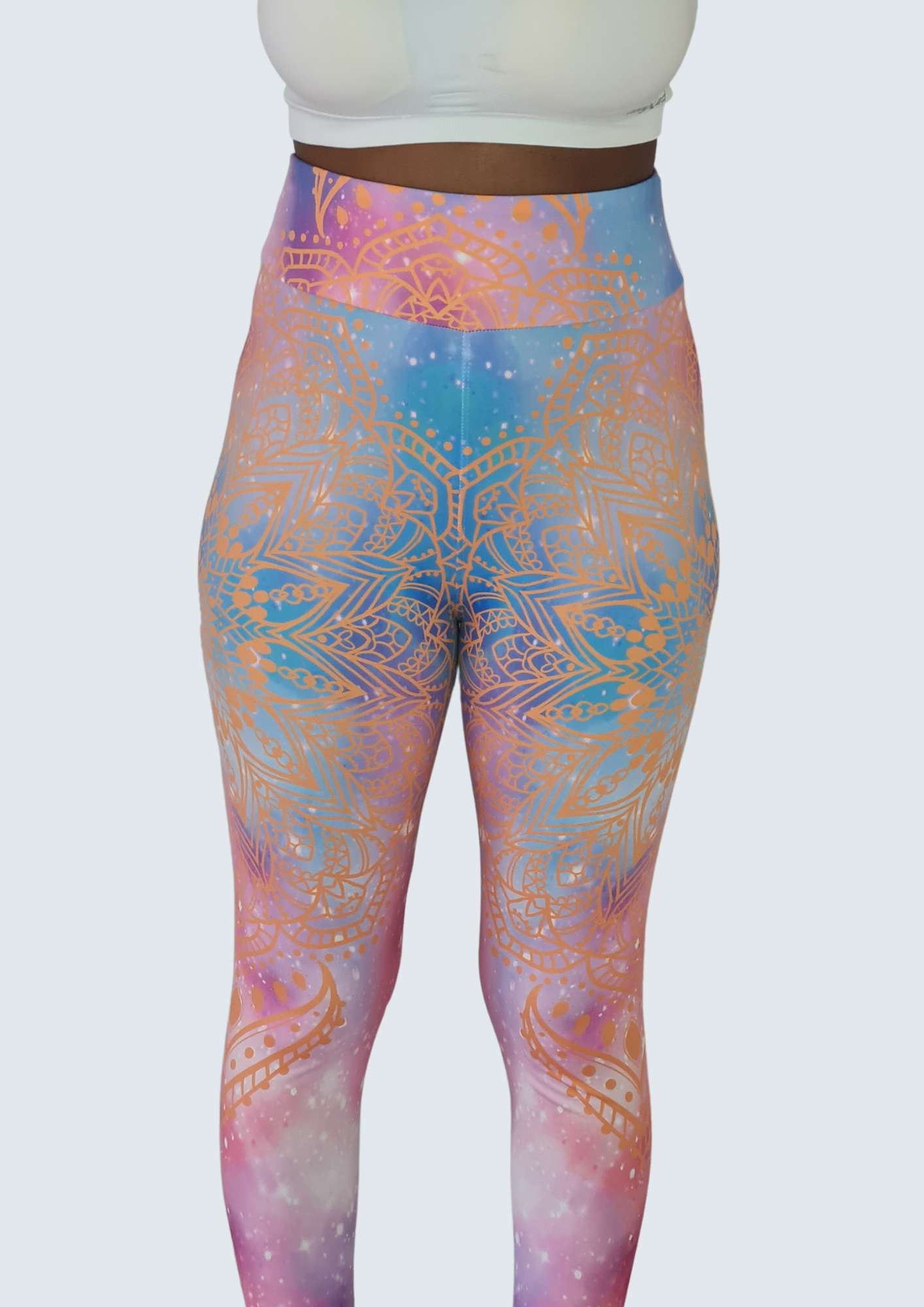 Universe In Sunset leggings front