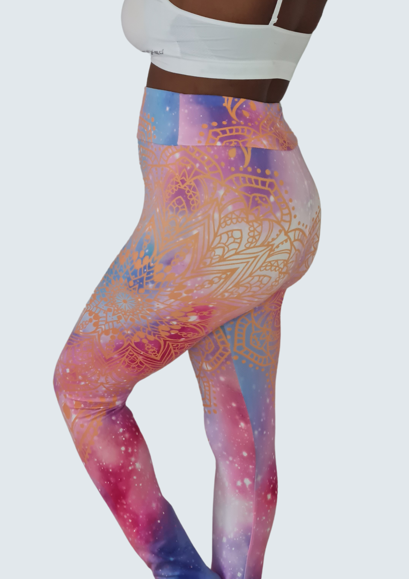 Universe In Sunset leggings side