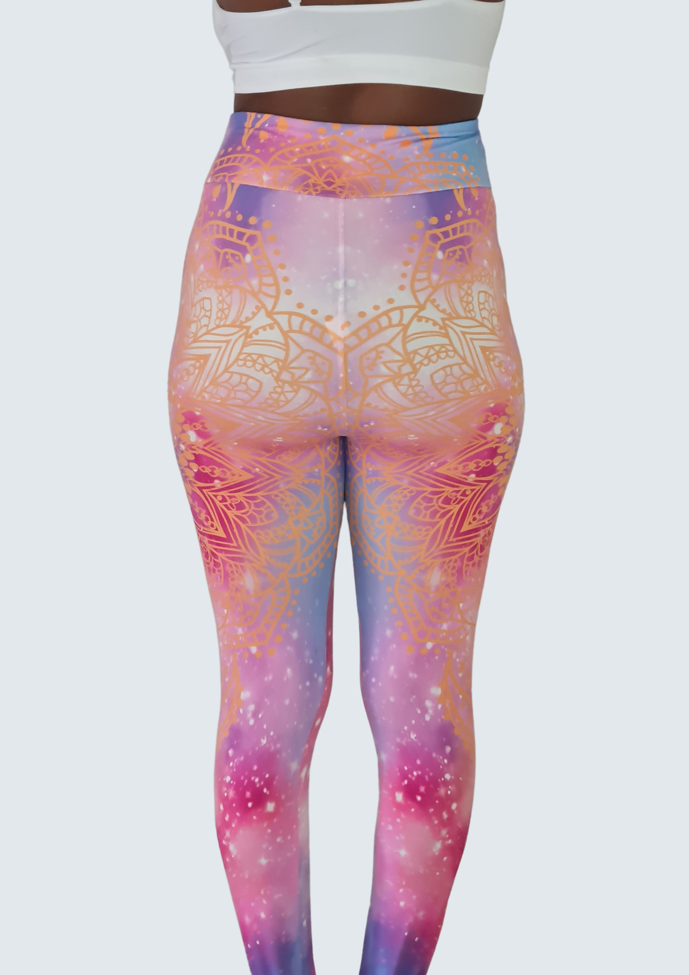 Universe In Sunset leggings back
