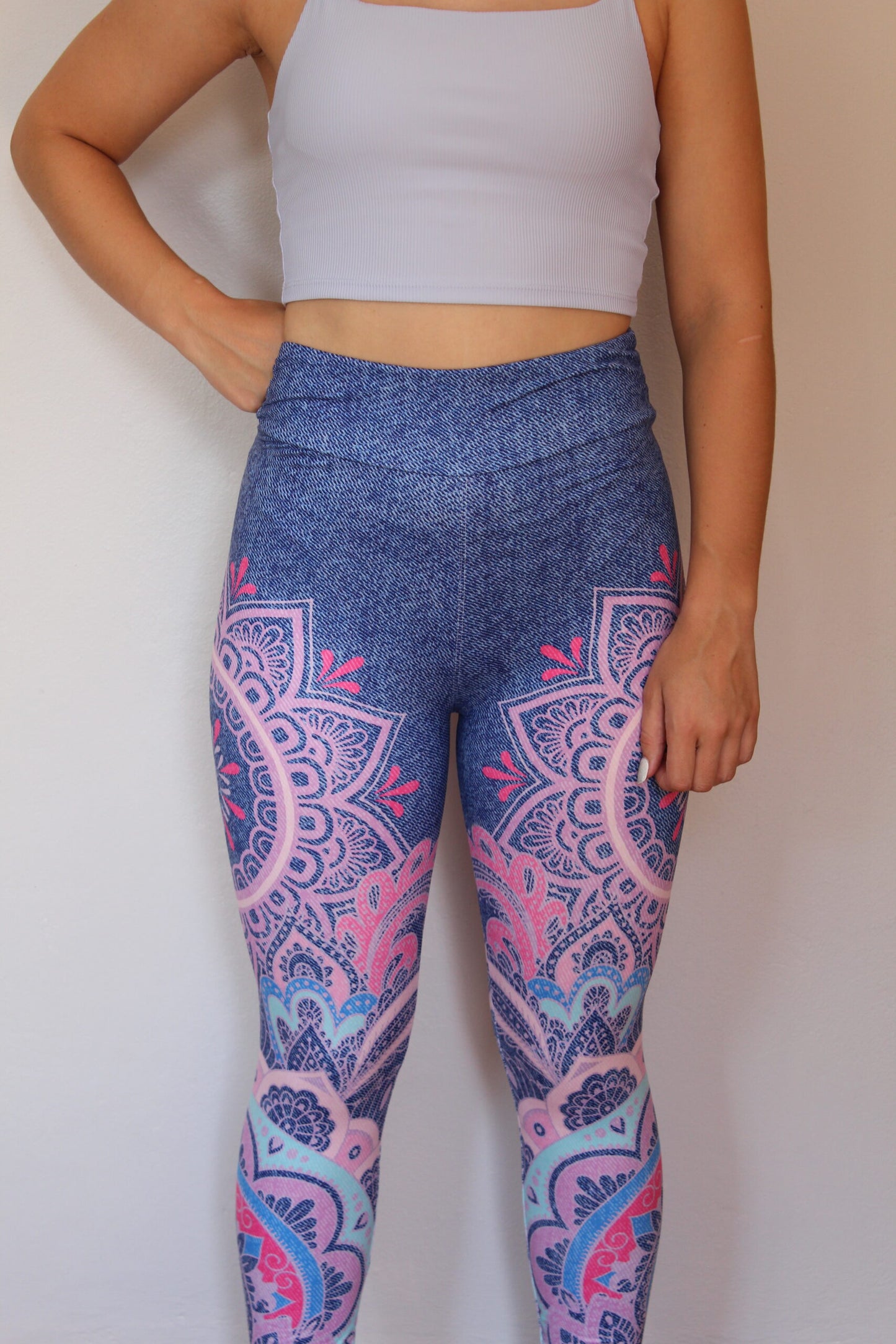 Denim Mandala Leggings | Hoko Active