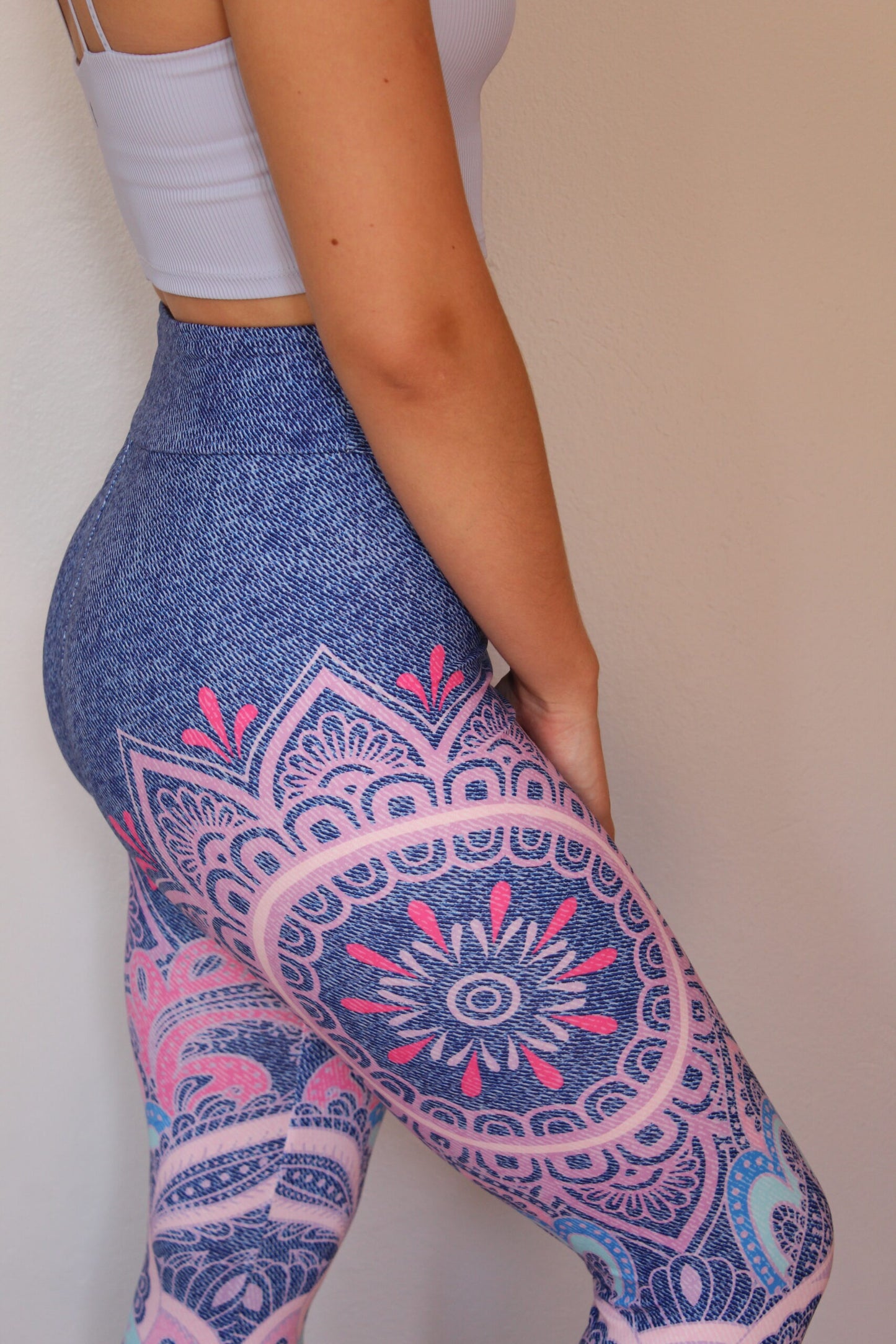 Denim Mandala Leggings | Hoko Active