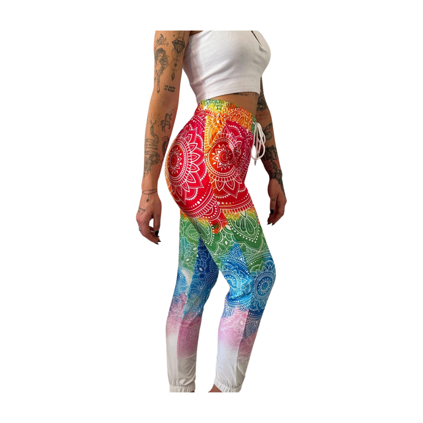 Rainbow Mandala Joggers