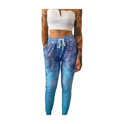 Ocean Blue Mandala Joggers