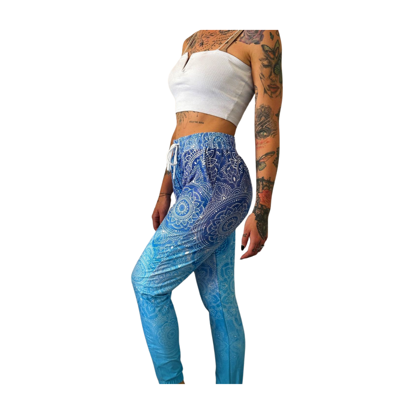 Ocean Blue Mandala Joggers