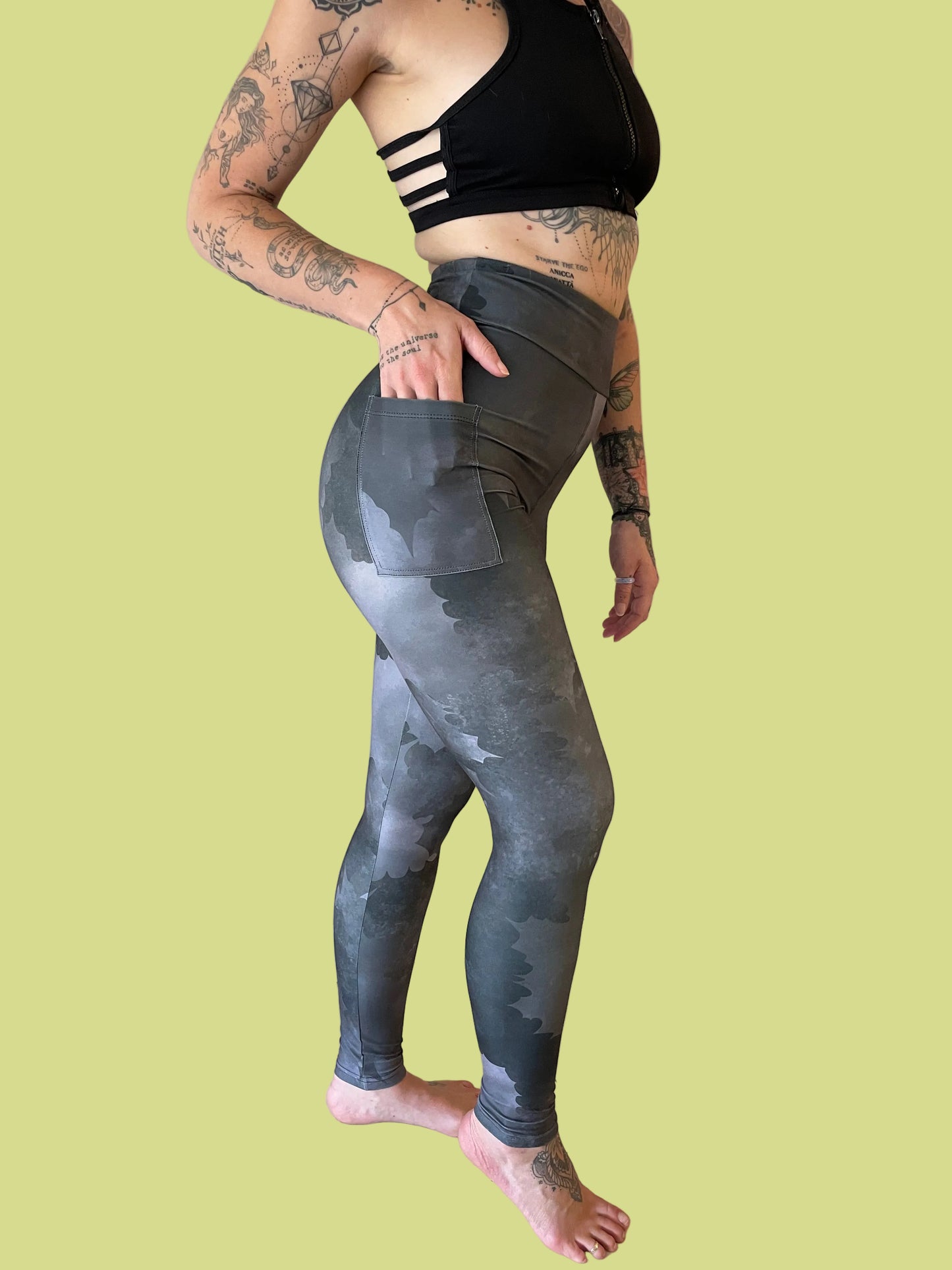 Smokey Clouds | High Waisted with Pockets!