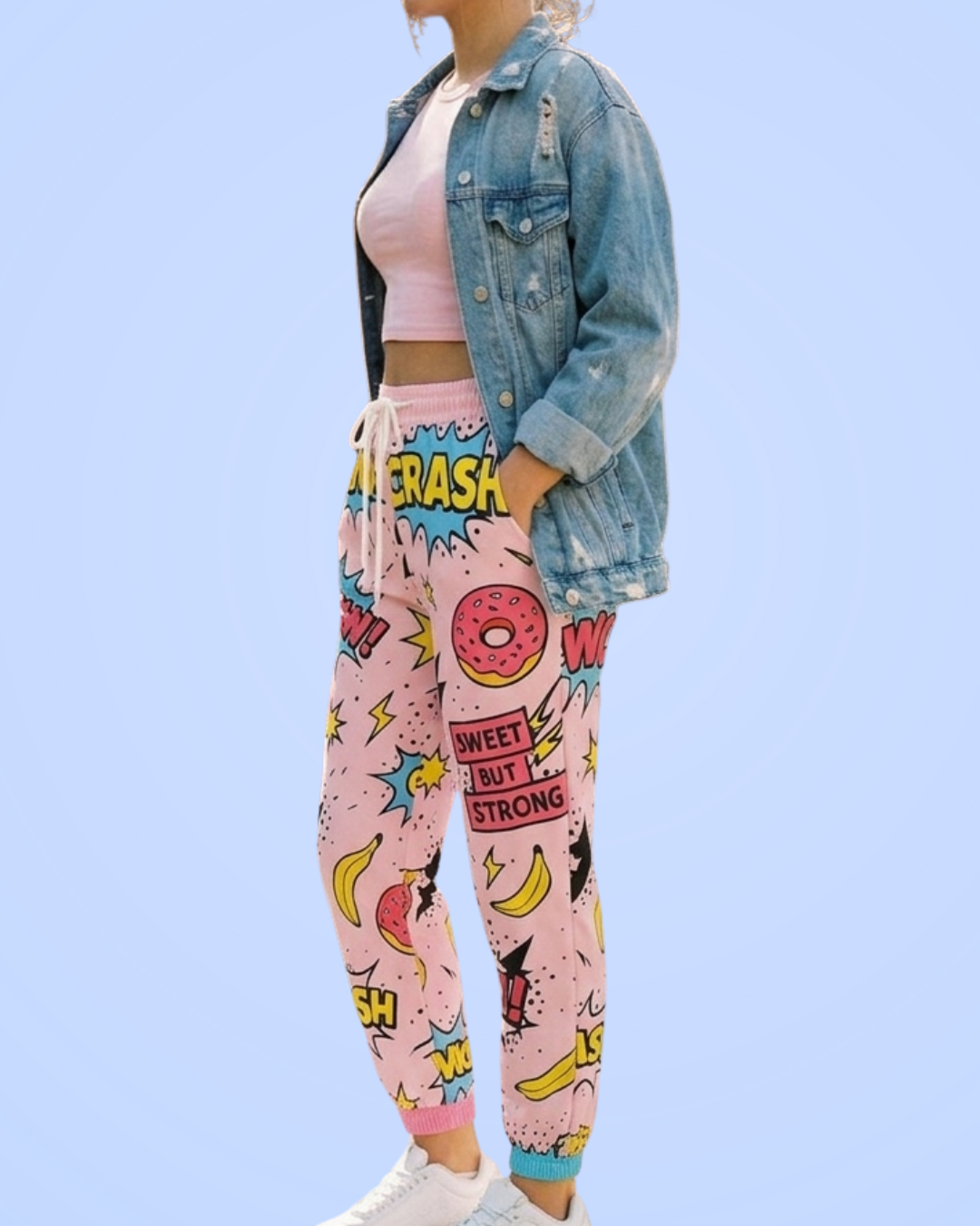 Pink Comix Joggers