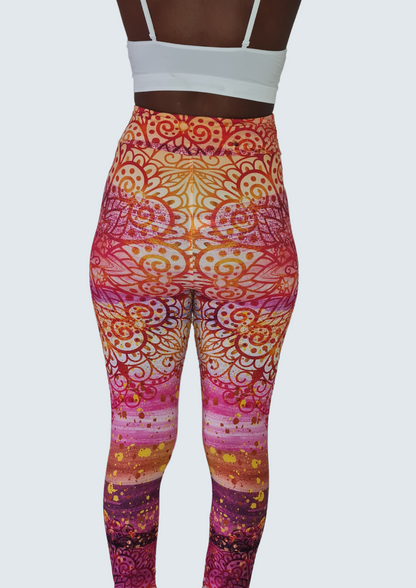 Passion Mandala Leggings back