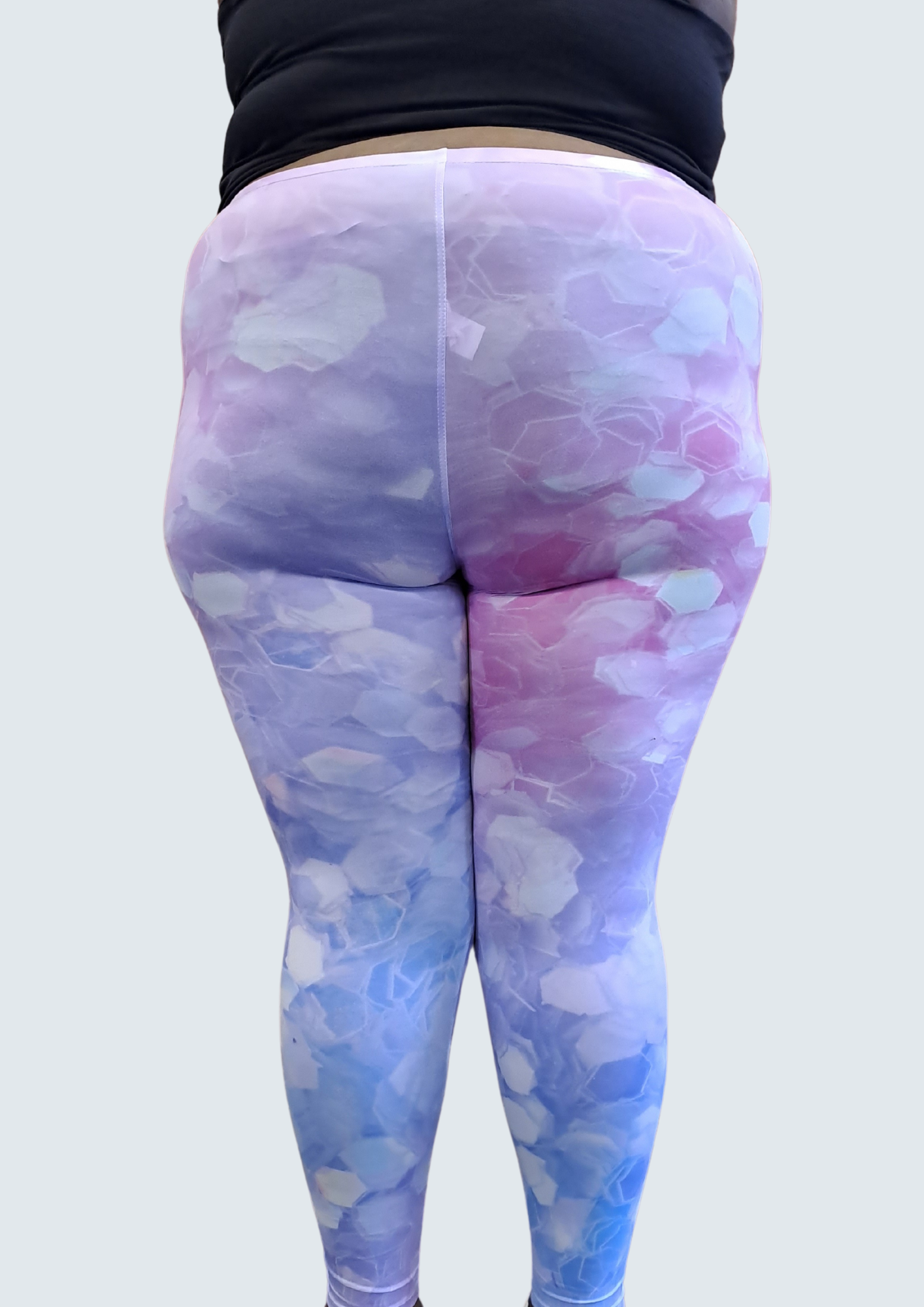 Pastel shimmer leggings back