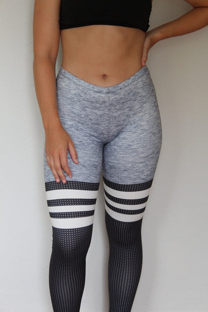 Athletic Grey Stripe Front